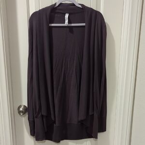 Athleta Plum Collared Cardigan